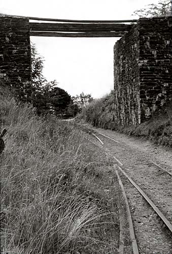 Bridge at Snailbeach lead mines