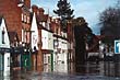 Abbey Foregate in flood